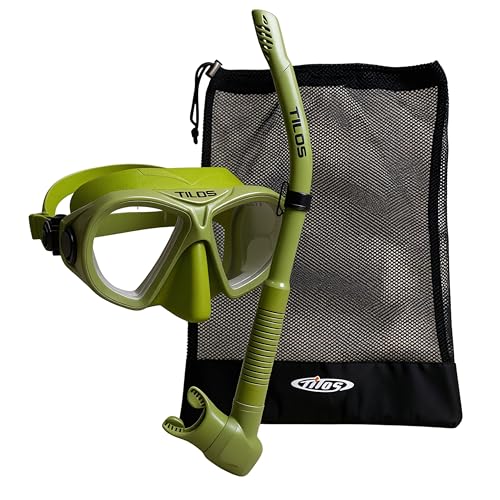 Tilos AquaStalk Dive Mask & Hi-Flow 2 Semi-Dry Snorkel Set miniatura 1