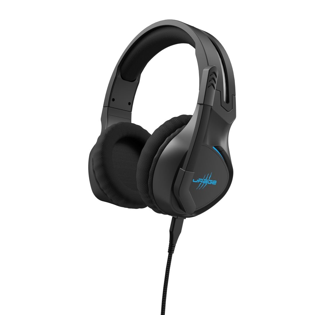 uRageSoundZ 400 V2 Gaming Headset Wired Multi-Platform Headphones for PS5/PC Over-Ear Black