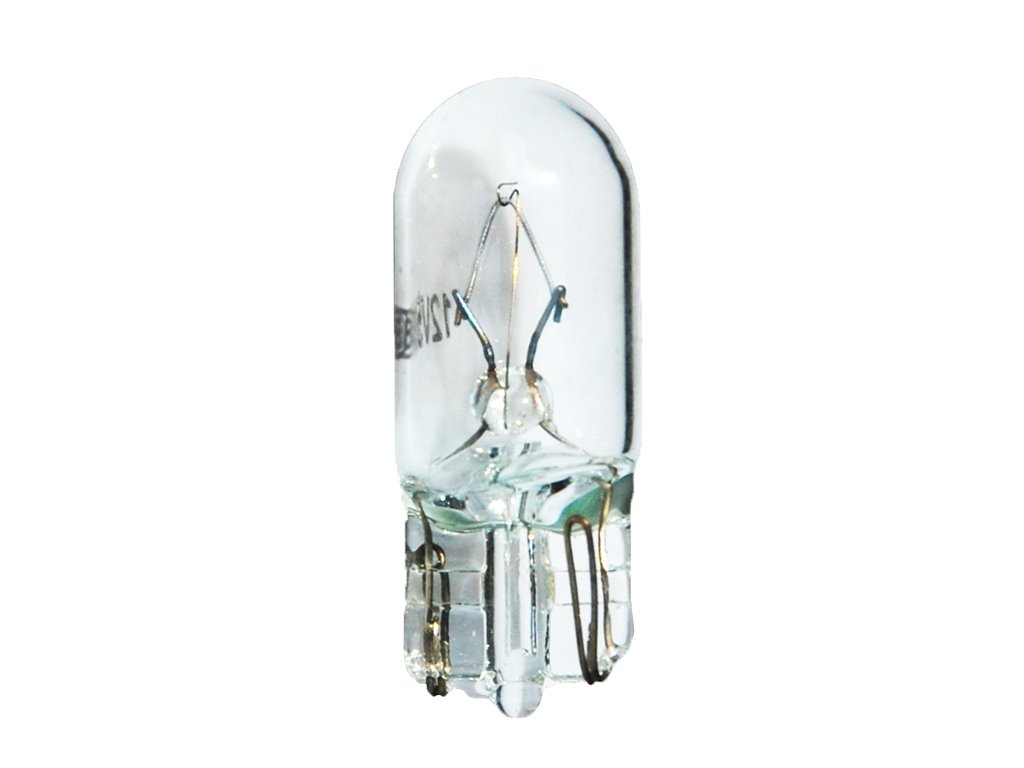 Flaconi 10pcs Glassockel Auto Glühbirne, Lampen Mit Glasquetschsockeln, Ersatz-Glühbirne, 12V 5W T10 Standlicht, Leuchtmittel Sockel Glass, Suitable For Brake Lights, Daytime, Rear, Parking