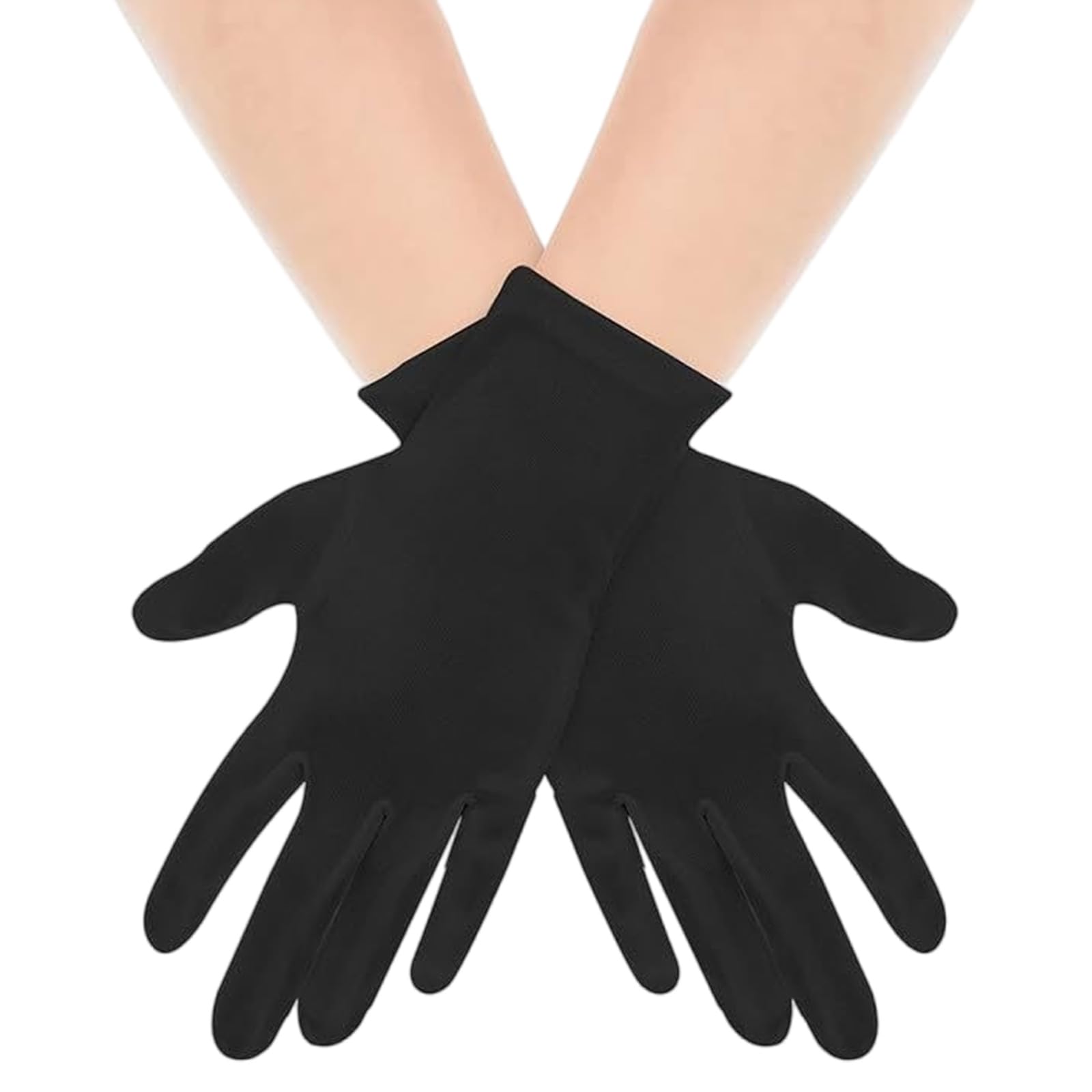 MICFENY Wedding Gloves White Short Thin Gloves for Operas Women Lady Theme Proms Costume Accessories