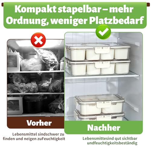 Snackbox mit Fächern – Spülmaschinengeeignet Snackdose | Snackschale | Servierplatte mit Deckel, Unterteilter Snackteller für Party – Picknick Snack Box Organizer für Süßigkeiten Obst Dessert