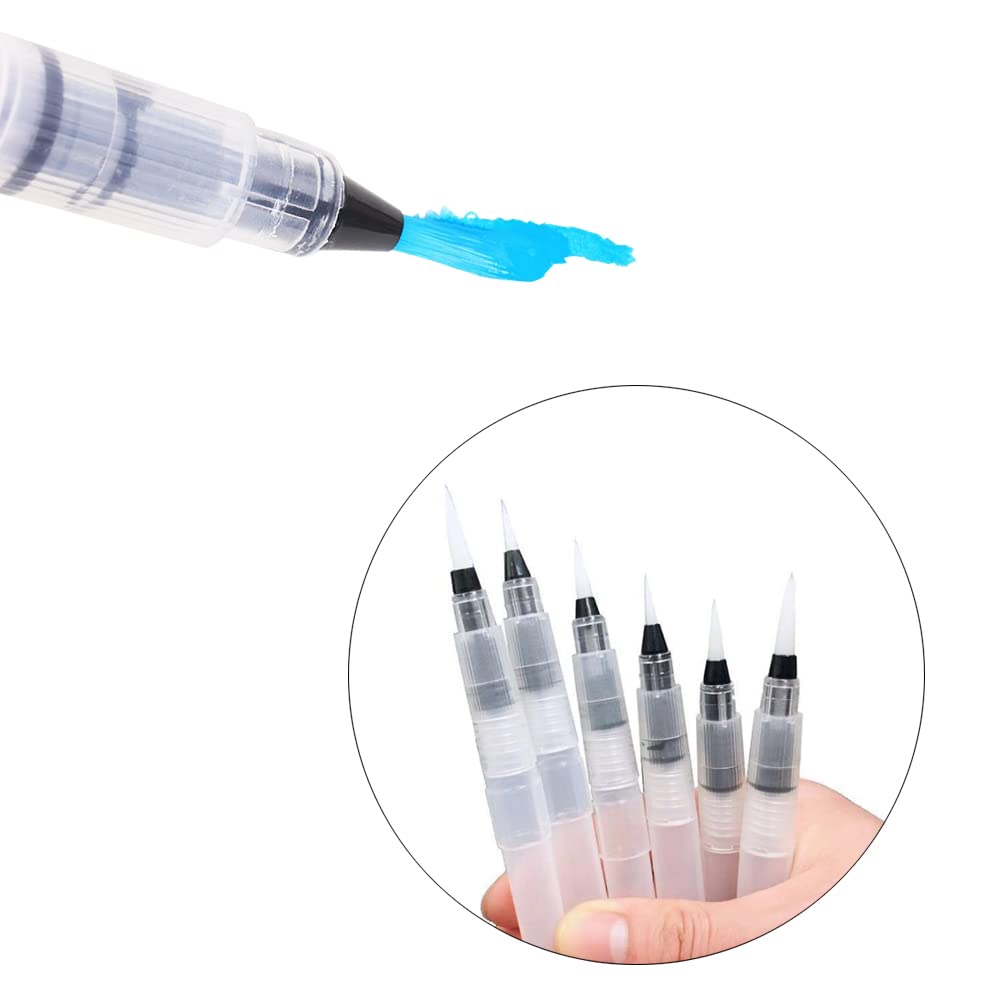 Lot De 3 Pinceaux à Réservoir D'eau Pour Aquarelle - A542 - Bleu - Garantie 2 Ans