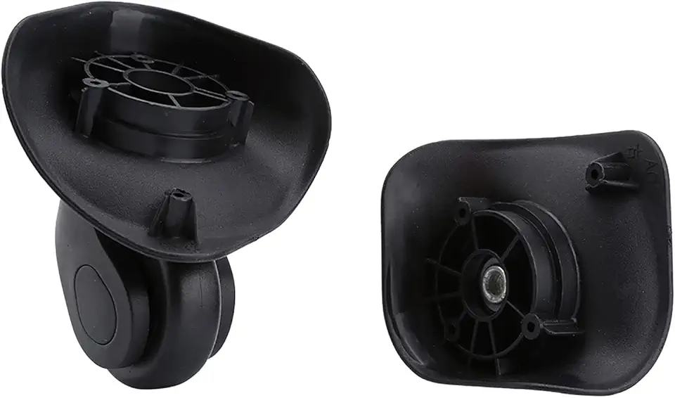 Dioche Substituição de Rodas de Mala 2 Peças de Rodas de Bagagem Duráveis ​​em PVC Rotação de 360 ​​graus Fácil Instalação para Bolsas de Viagem Carrinho de Bagagem Preto como Imagem