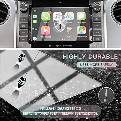 Image of CDEFG Screen Protector for 2020 2021 Tundra 4Runner 8 Inch Navigation Touch Screen Protector, Tempered Glass HD Scratch & Shock Resistance
