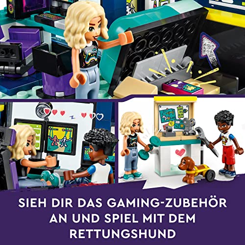 LEGO 41755 Friends Novas Zimmer Gaming Spielzeug mit Zac Mini-Puppe und Pickle der Hund, kleine Geschenke für Kinder ab 6 Jahren… – Ansicht 6