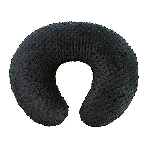 Image of OWLOWLA Nursing Pillow Cover, Breastfeeding Pillow Slipcover Fits Nursing Pillow for Baby Boy Girl(Black)