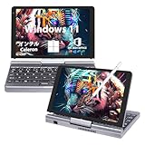 2in1ノートパソコン タブレットpc 【Win11 Pro/MS Office 2024搭載】8.0インチHD ノートPC高速第12世代 Alder Lake N150(最大3.4GHz)LPDDR5 12Gメモリ SSD 512GB ミニPC 小型 有線LAN/MINI HDMI/USB3.0/Type-C 180°回転と反転パソコンノート ゲーミング(12G+512GB SSD)