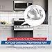 DG94-03500A/Z for Samsung Gas Stove Knob Replacement, DG94-03500U DG94-03500A DG94-04396A Range Oven Knobs, Compatible with NX60T8111SS NX60T8311SS NX60T8711SS Etc, 5 Pack