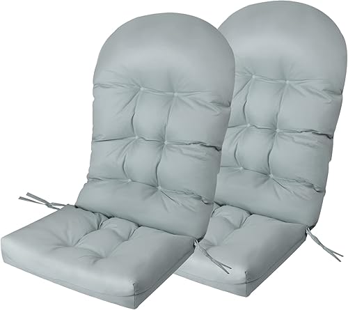 Miniatura 1 de Giantex Adirondack - Juego de 2 cojines para sillas mecedoras con respaldo alto de 49 x 23 pulgadas, con correas de fijación, duraderos y