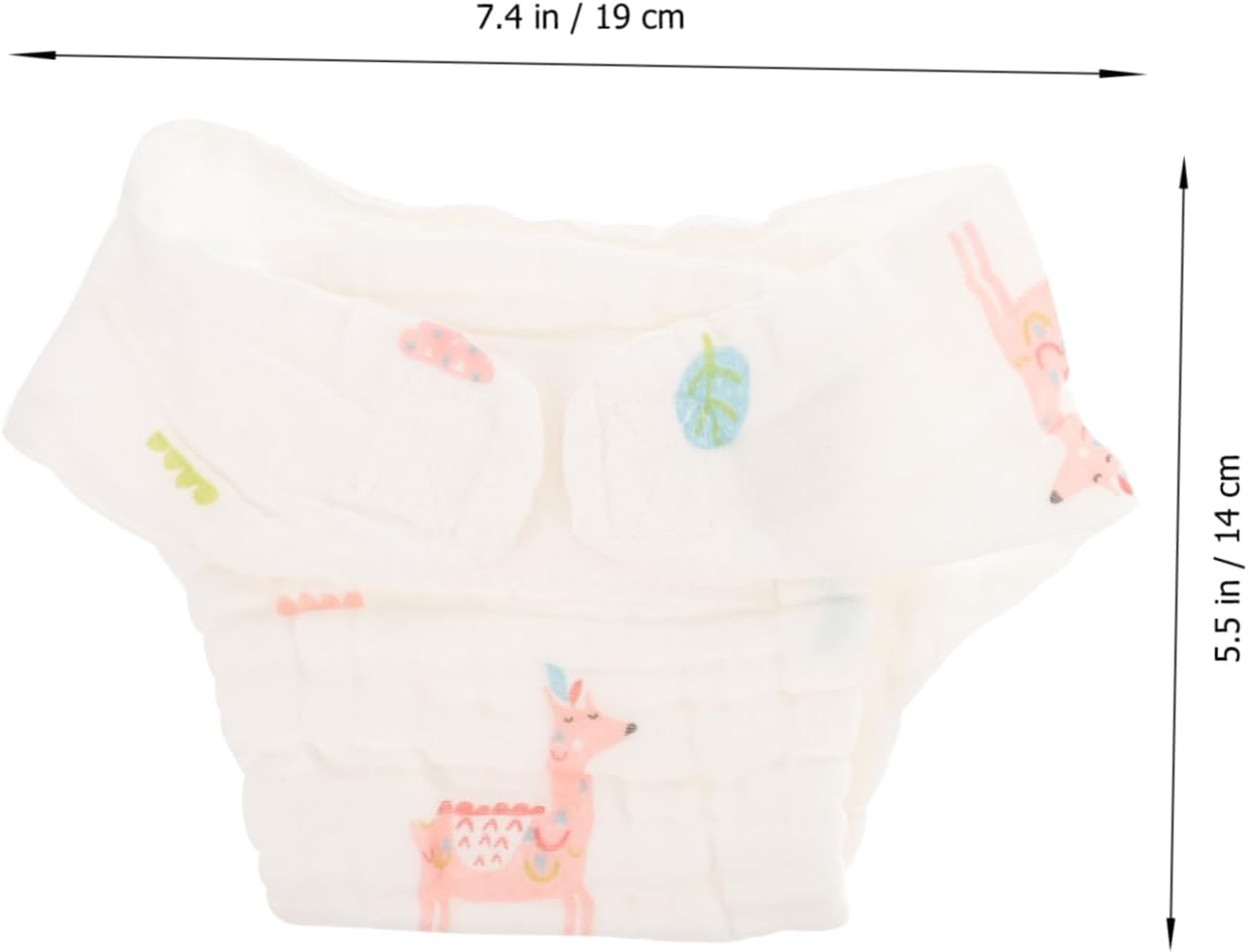 2pcs Cloth Diapers for Newborns Washable Reusable Cotton Diapers Girls Style