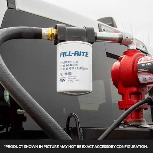 Image of Fill-Rite F2510HM0 10-Micron Water Detecting Fuel Filter - 25 GPM Diesel, Gasoline, B20 Biodiesel & E15 Ethanol Compatible
