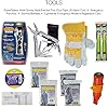 Ready America 72 Hour Deluxe Emergency Kit & Datrex Emergency Water Packet 4.227 oz - 3 Day/72 Hour Supply (18 Packs), White