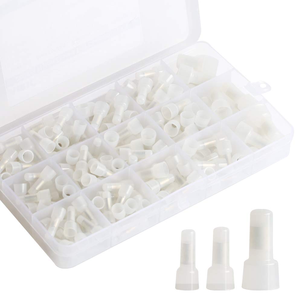 AIRIC Closed End Crimp Connector 200pcs 2210AWG Copper Core and Nylon