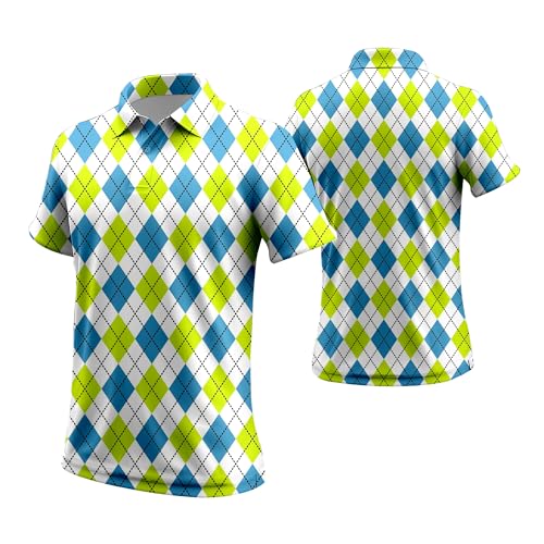 80s Golf Shirts for Men 90s Mens Golf Shirts Short Sleeve,Funny Golf Shirts Dry Fit 80s Outfit for Men3
