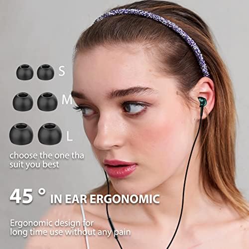 USB C Headphones for Samsung Galaxy S23 S22 S21 S20 A53 USB C Earphones Wired HiFi Audio Stereo Noise Isolating Earbuds with Mic+Volume Control for iPad Pro Air 5 2022 Google Pixel 6 7 Pro 6a Huawei