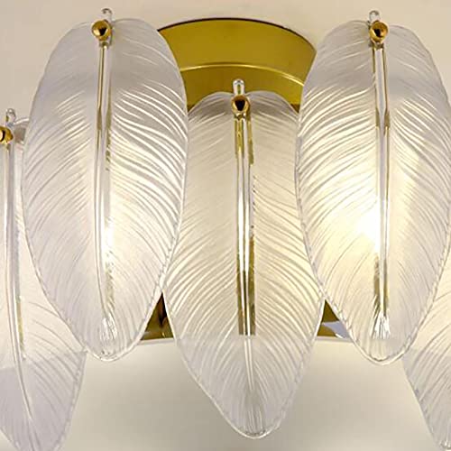 Plafonnier cristal doré compact pour illuminer les petits plafonds - 3
