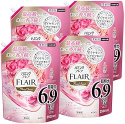 ハミングフレア フローラル&スウィートの香り つめかえ大容量2500ml×4個 【ケース販売】