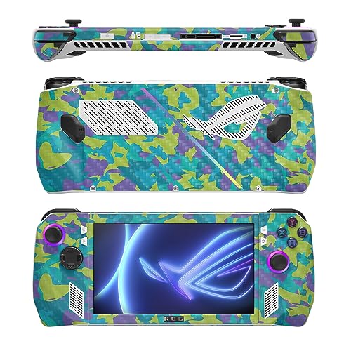 Image of MightySkins Carbon Fiber Skin Compatible with Asus ROG Ally - Summer Camouflage | Protective, Durable Textured Carbon Fiber Finish | Easy to Apply