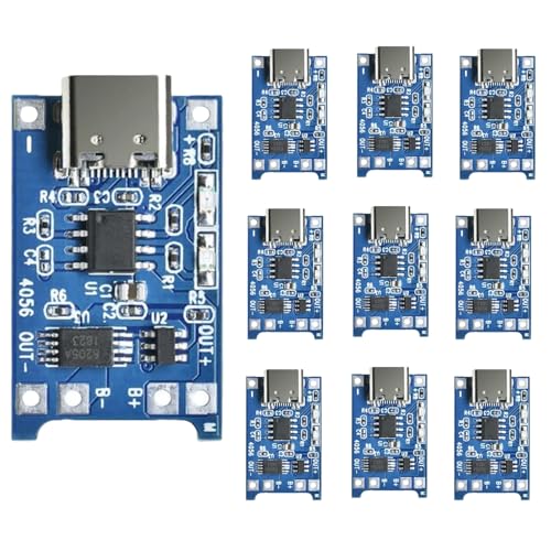 10 Pack 18650 Lithium Battery Charger Module Charging BMS Board Kits with Dual Protection Function...