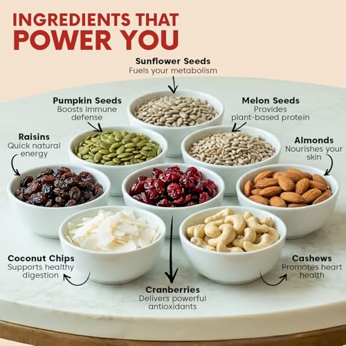 Image of Ethno Cocktail Bio-Activated Sweet & Salty Trail Mix (400g) - Roasted Almonds, Cashews, Raisins, Cranberries - Sprouted Nuts & Seeds + Mixed Dry Fruits Combo Pack - Sugar-Free Oil-Free, Healthy Snacks