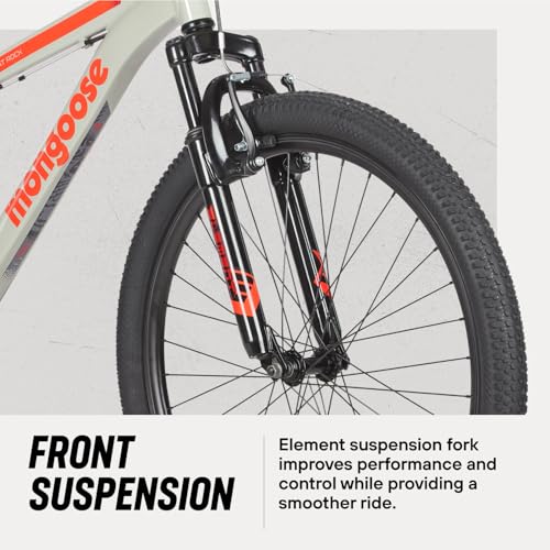 image for Mongoose Flatrock Mountain Bike, 26 Inch Bike for Men and Women, 7 Spe