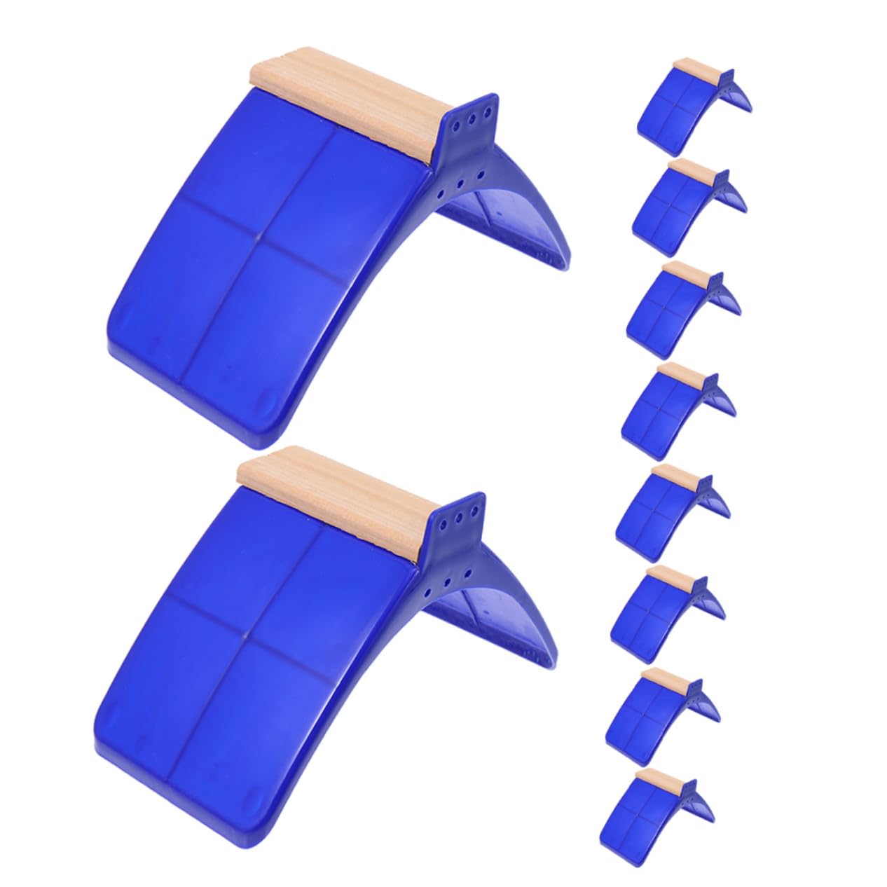 10 pièces Support Perchoir Oiseaux Bois Stand Multifonction pour Pigeons et Perroquets Barres Lisses et Sûres pour Repos et Jeu Adapté Aux Oiseaux Moyens et Grands Accessoire pour