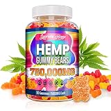Hemp Gummies High Potency Hemp Nature's Leaf Supplement Extra Strength with Pure Natural Hemp Oil Extract - Best Edible Hemp Gummy for Adult Made in USA