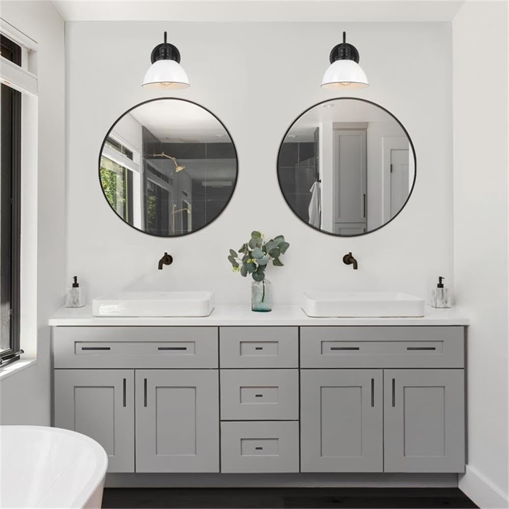 Pemberly Row Modern Wall Light Stainless Steel in Matte Black