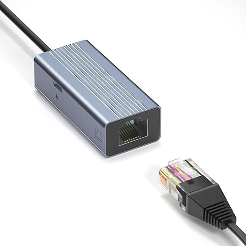 Miniatura 2 de Adaptador Lightning a Ethernet certificado Apple MFi, adaptador de red LAN Ethernet IVSHOWCO para iPhone iPad a RJ45 con puerto de carga, alta