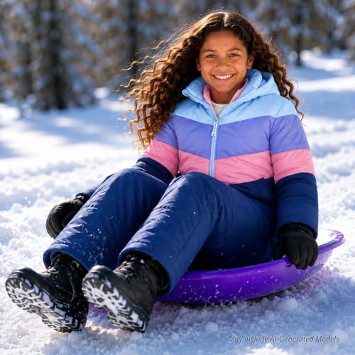 Image of Pink Platinum Girls Snowsuit 2-Piece Insulated Hooded Jacket & Bib | Warm Cozy Cold-Weather Outerwear, Toddler Snow Gear for Sledding, Playtime, and Frosty Winter Days (2T-6X)