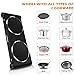 CUSIMAX 1800W Ceramic Hot Plate, Portable Infrared Burner, 7 Inch Glass Double Burner, Electric Burner, Dual Countertop Electric Cooktop, Stainless Steel Easy to Clean, Compatible with All Cookware