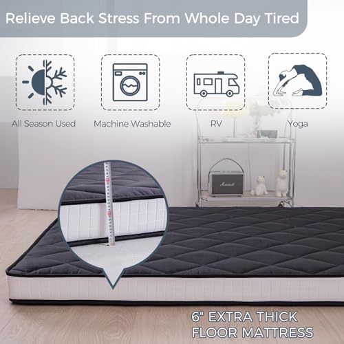 Maxyoyo 6 Inch Extra Thick Futon Mattress Floor Mattress thumb #6