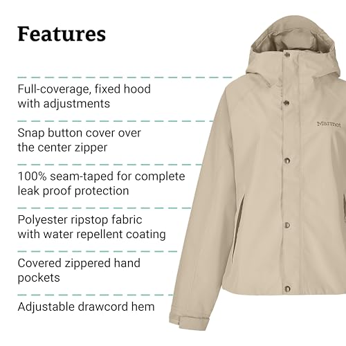 Image of MARMOT Women's Cascade Durable & Waterproof Rain Jacket