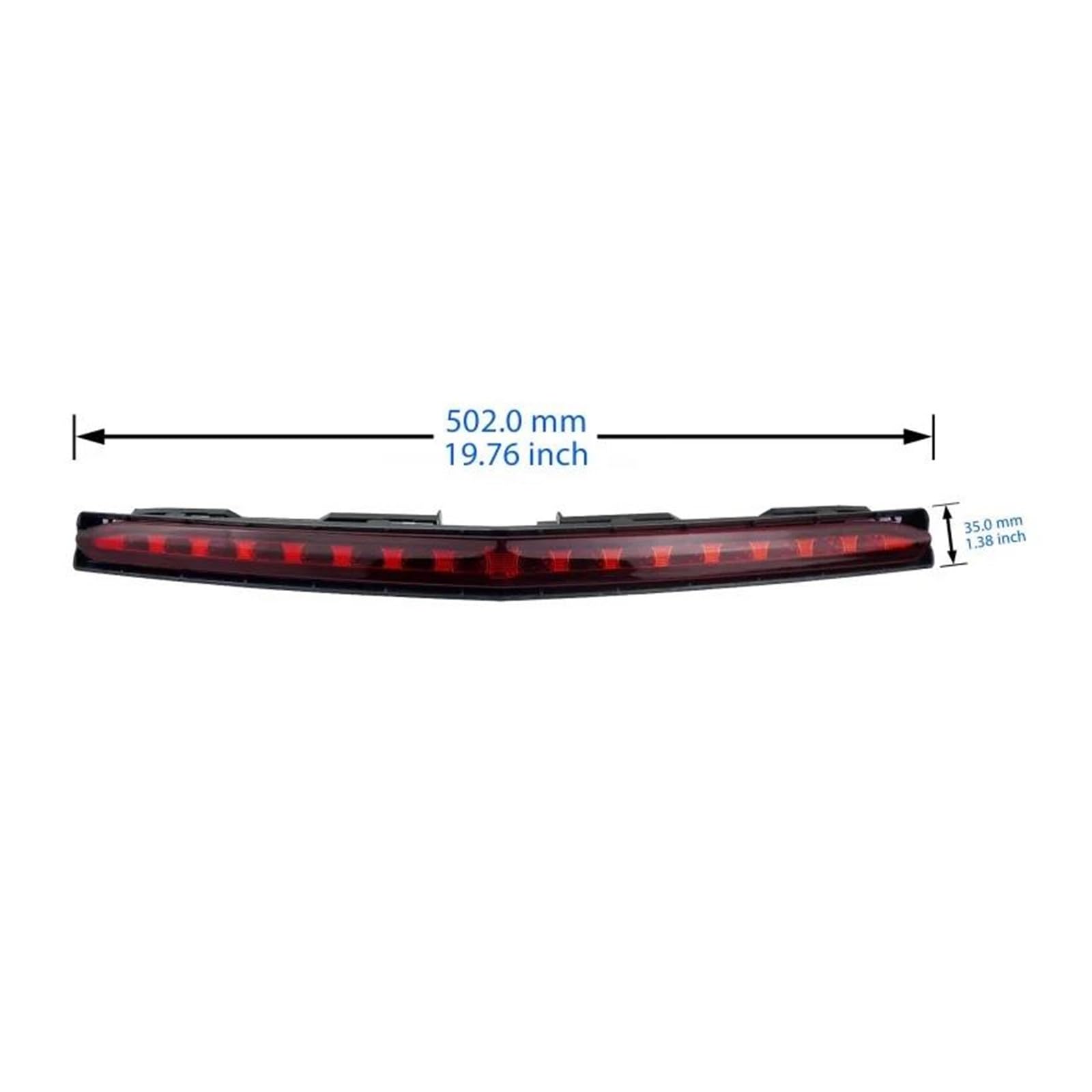Generico Terza Luce Di Stop Centrale 1 Pezzo Auto Posteriore Di Alto Livello Terzo Stop Lampada Della Luce Freno OEM2078200156 Per Mercedes E-Class C207 A207 Coupe 2009-2016