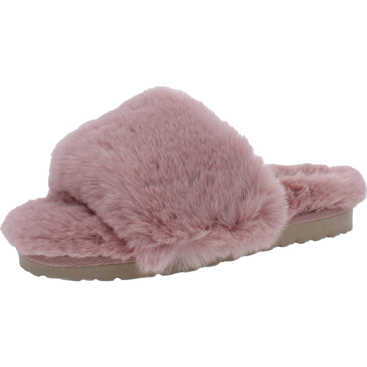 Sam Edelman Womens Jinnie Faux Fur Slip On Slide Slippers
