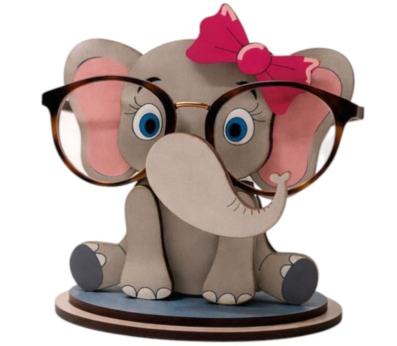 Image of PANAH Cute small Elephant Spectacles Holder | Cute Cartoon Spectacles & Sunglasses Stand | Desk Organizer & Home Decor