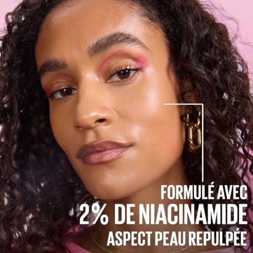 MAYBELLINE NEW YORK - Grippy Serum - Base De Teint Perfectrice - Fixe Le Maquillage Pendant 24H - Texture Ultra-Fondante - Enrichie En Niacinamide & Aloe Vera - Technologie Serum-To-Grip - 30 ml – Image 6