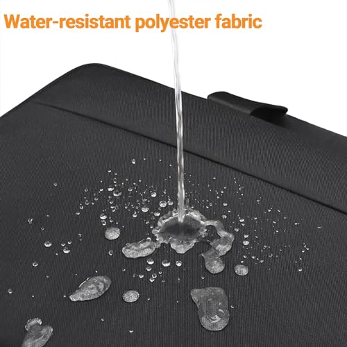 Laptop Bag 17 17.3 Inch, Waterproof Laptop Case Sleeve Messenger Bag Briefcase with Shoulder Strap for 17 17.3 Inch Lenovo HP Dell Acer ASUS Notebook Computer Carrying Case, Black4