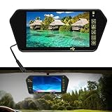 [ Display completo da 7 pollici] Prova immagini nitide sullo schermo LCD da 7 pollici con una risoluzione di 800x480, perfetto per visualizzare facilmente l'immagine della fotocamera posteriore e la riproduzione di contenuti multimediali.