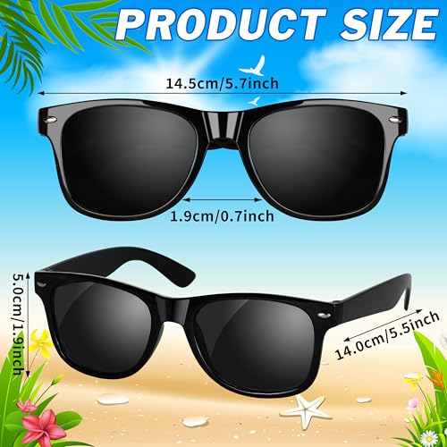 Palonu Black Sunglasses Bulk, Sunglasses with UV Protection for Summer Beach Party Supplies Birthday Gift Outdoor Activities2