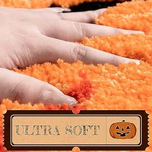 Halloween Bathroom Decor Fall Pumpkin Bathroom Rugs Non Slip Funny Cute Bath Mats for Bathroom Shower Tub Microfiber Washable Absorbent Carpet Autumn Home Decoration, Orange Halloween Bathroom Decor Fall Pumpkin Bathroom Rugs Non Slip Funny Cute Bath Mats for Bathroom Shower Tub Microfiber Washable Absorbent Carpet Autumn Home Decoration Orange