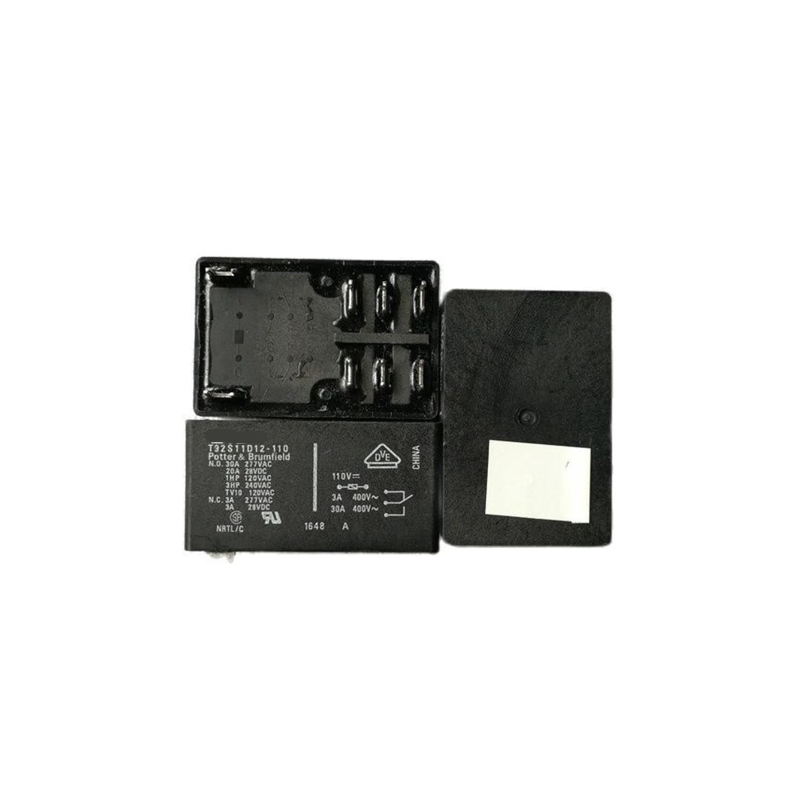 Relais de puissance NISZA T92S11D12-110 110VDC à haute durabilité mécanique 30A