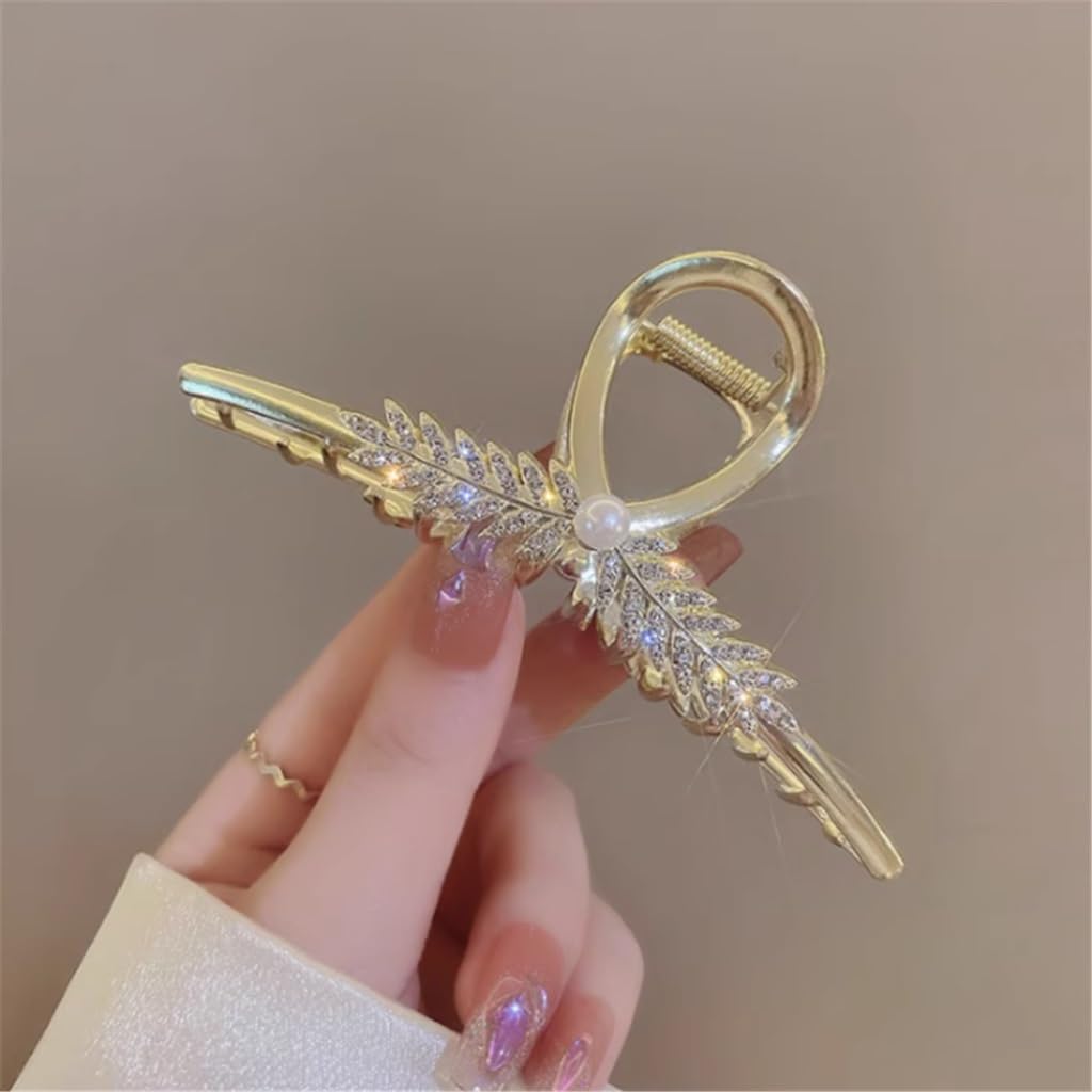 Wheat Fringe Grab Clip Women's Large Hair Clip Back of Fairy Beauty Shark Clip Headwear