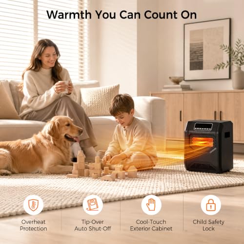 Image of RealSmart 1500W Infrared Space Heater for Indoor Use