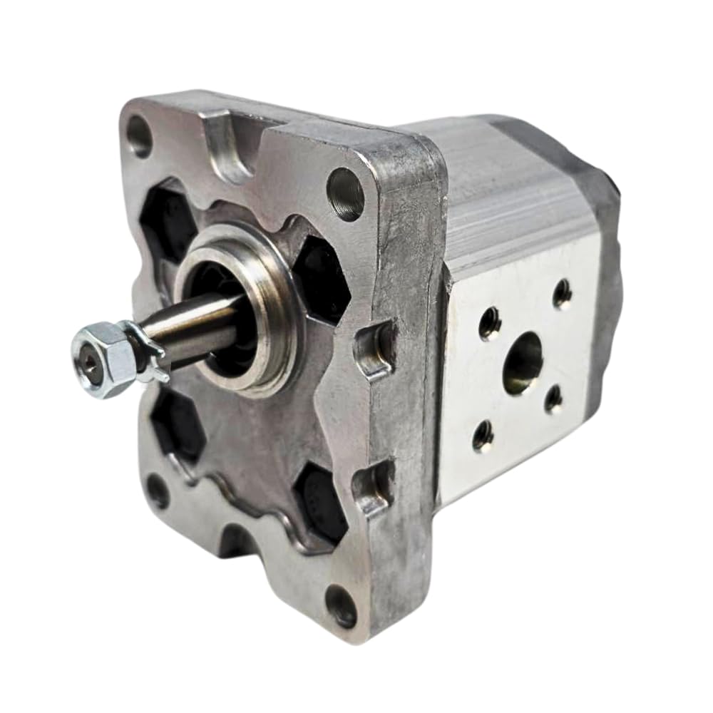 Bomba hidráulica de engranajes, GP1, 5.0CC, en sentido horario, entrada de 30 mm y salida SQ de 30 mm, brida de 4 pernos de la UE