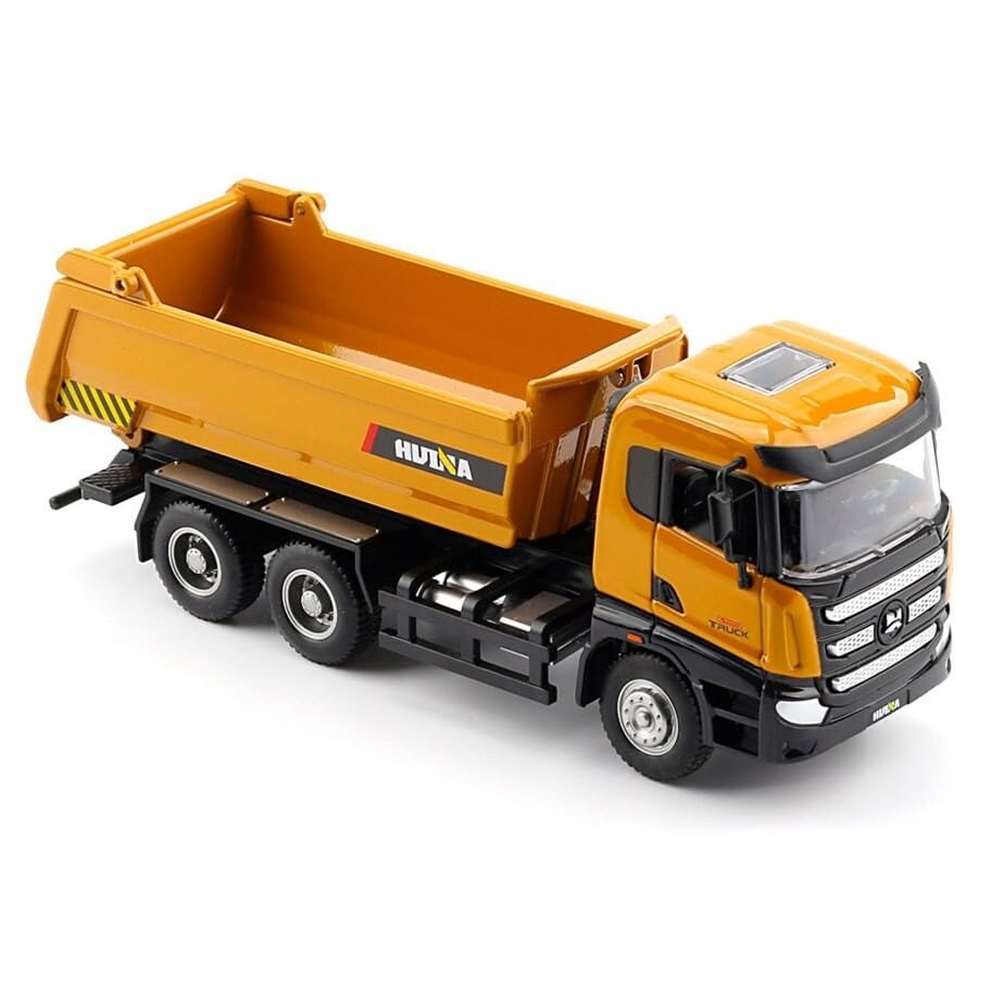 DIJIUCL Huina 1:50 Alloy Metal Dumper Truck Die-cast Model Construction Excavator for Boys Kids Ages 3+