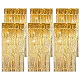 Photo Gallery delaesi 6 tende orpelli dorate con brillantini, con frange, oro glitterato, per feste di compleanno, laurea, decorazione per palcoscenico (1 m x 2 m) Photo Gallery delaesi 6 tende orpelli dorate con brillantini, con frange, oro glitterato, per feste di compleanno, laurea, decorazione per palcoscenico (1 m x 2 m)
