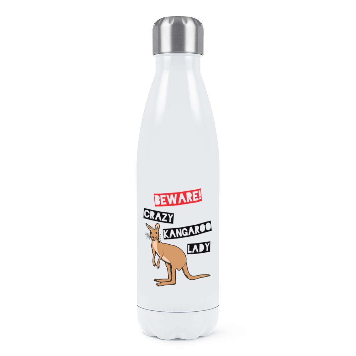 Bouteille eau isotherme en acier inoxydable blanc de 500ml
