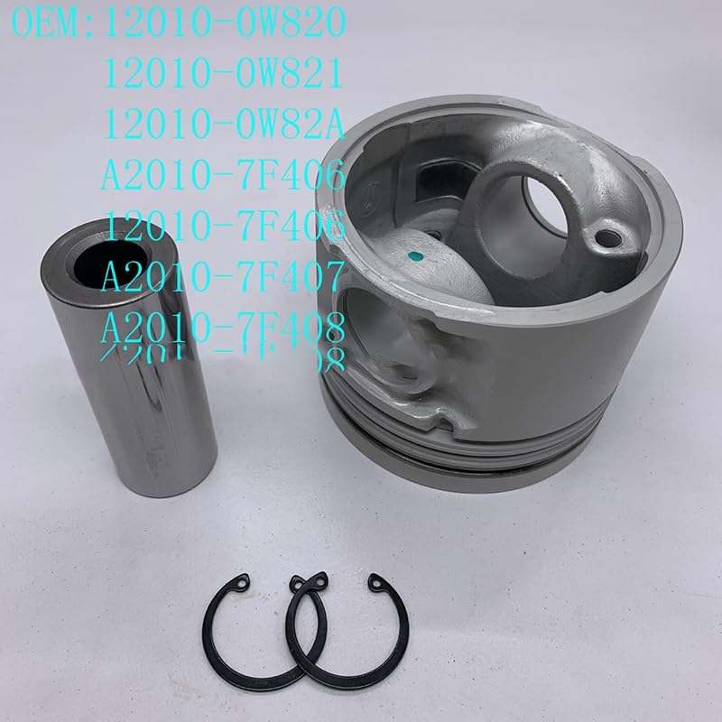 pièce Automobile Jeu de Segments de Piston, 4 pièces, for Nissan TD27-T II TERRANO Patrol 2.7 LTR for Diesel 1996-2003 12010-7F406 pièce Automobile