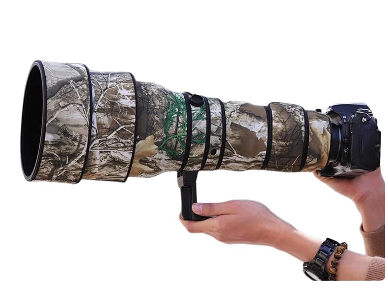 CHASING BIRDS Camouflage Waterproof Lens Coat for Nikon AF-S 400mm F2.8 G ED VR Rainproof Lens Protective Cover (Yellow Tree Camouflage, with 1.7X TC (TC-17E II))